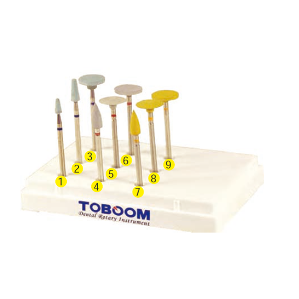 Zirconia Contouring & Polishing Kit – 5-Piece Dental Tool Set For Pre-Sintered Zirconia