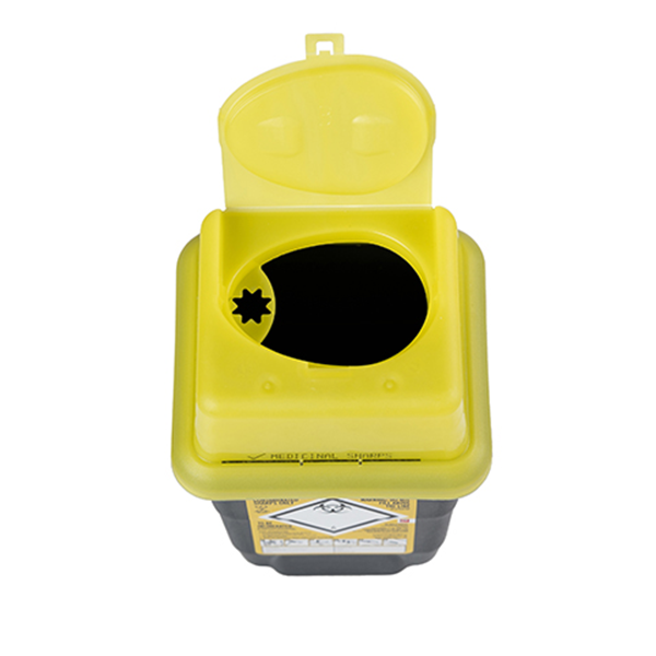 Sharpsafe® 1.8 Litre Yellow Lid Recycled Polymer Container